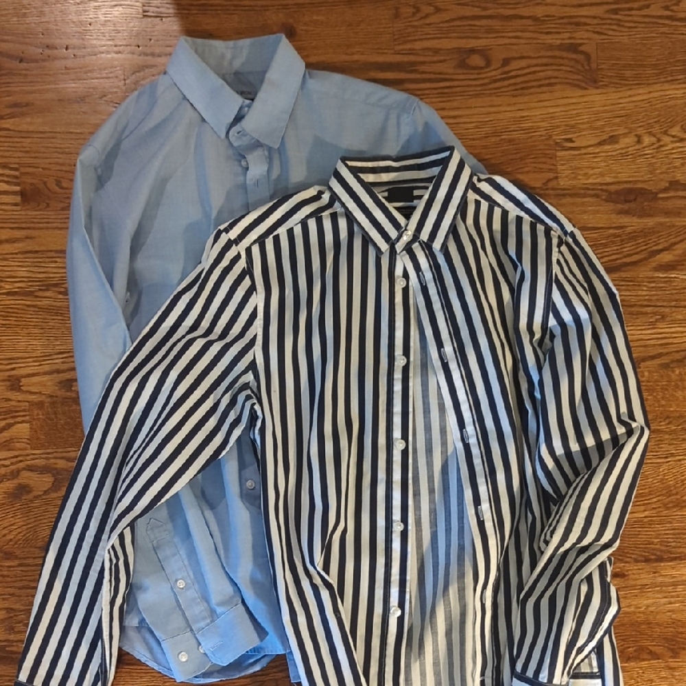 Blue and Striped Men's Shirts